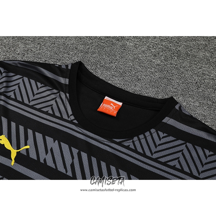 Chandal del Borussia Dortmund 2022-2023 Manga Corta Gris - Pantalon Corto